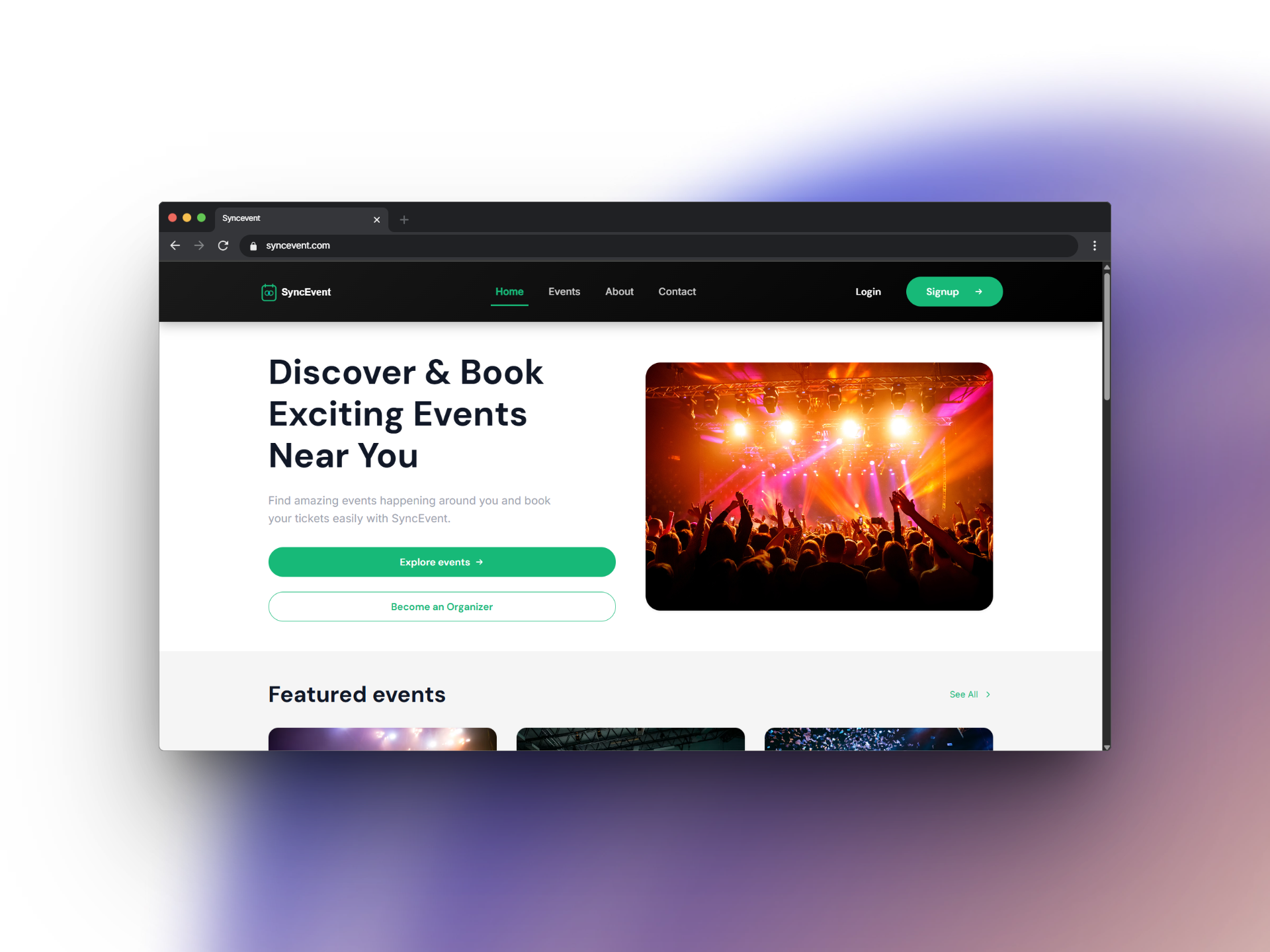 SyncEvent (React)